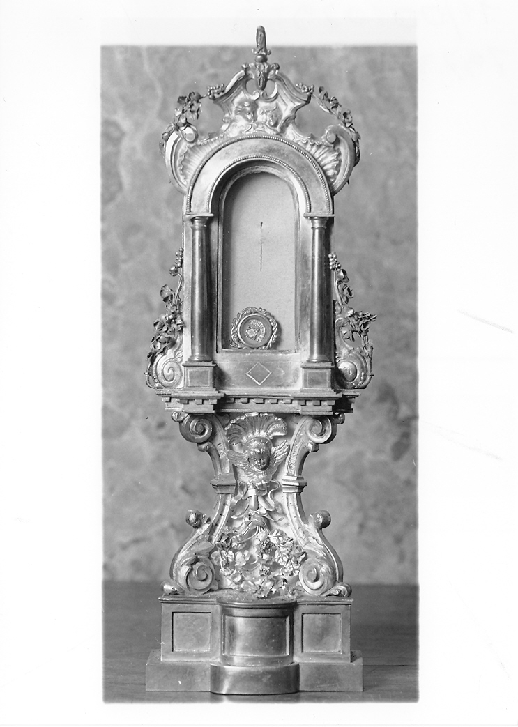 reliquiario - a ostensorio - bottega italiana (sec. XIX)