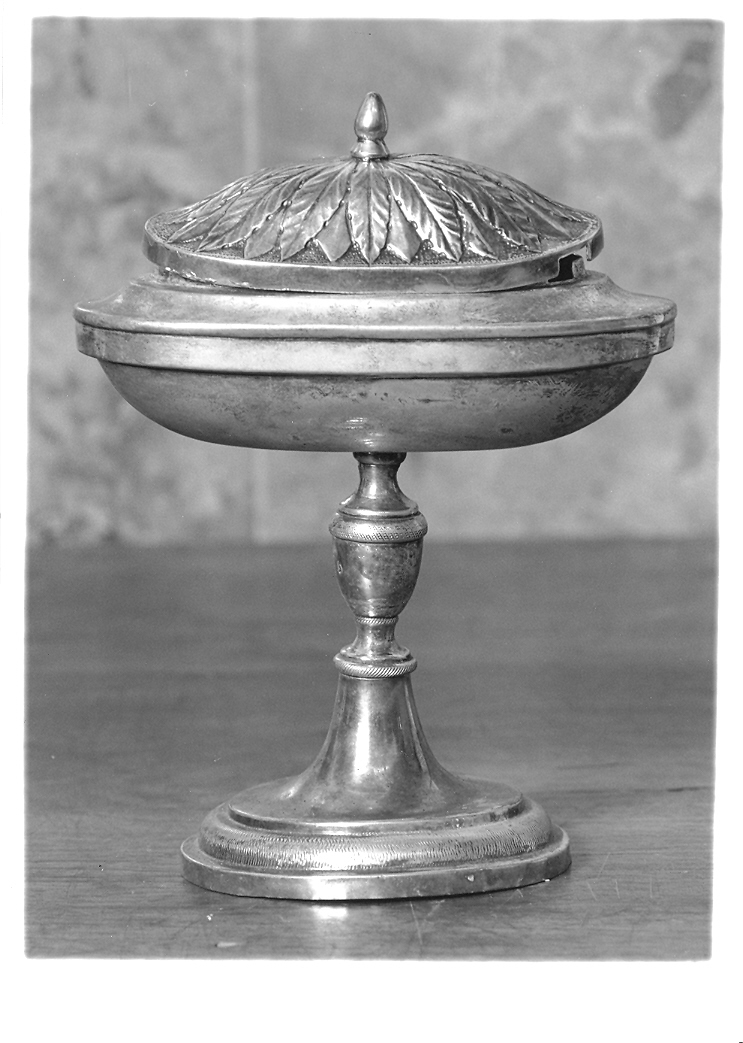 navicella portaincenso - bottega italiana (fine/inizio secc. XIX/ XX)