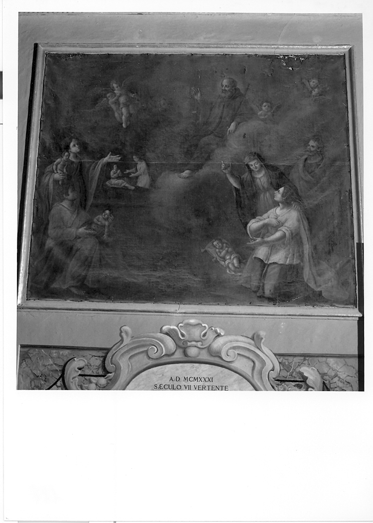 beato Giovanni resuscita cinque bambini (dipinto) - ambito marchigiano (metà sec. XVIII)