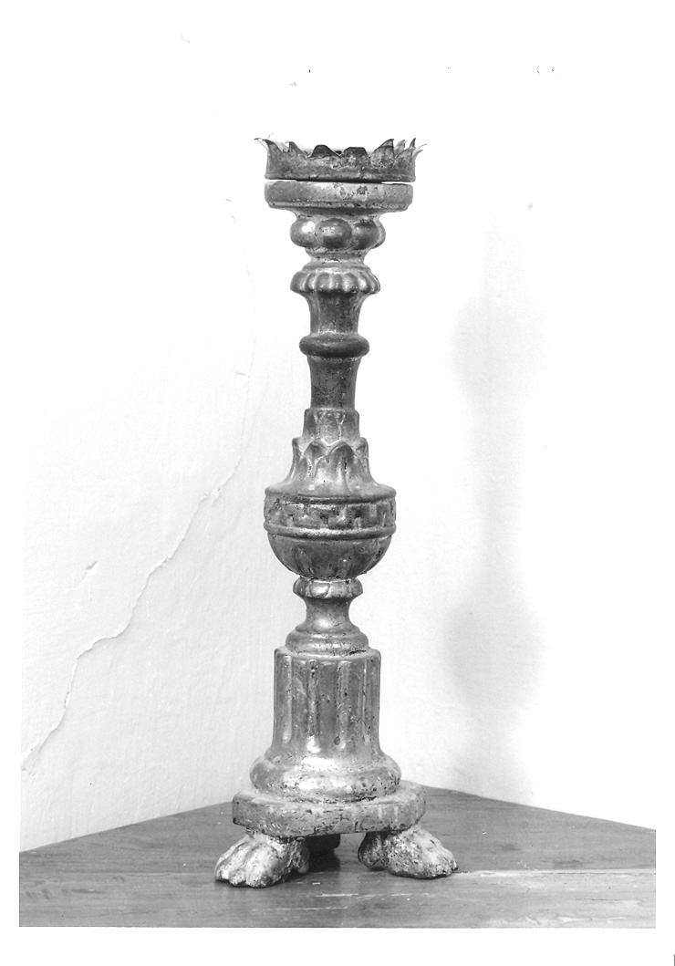 candeliere, coppia - bottega marchigiana (prima metà sec. XIX)