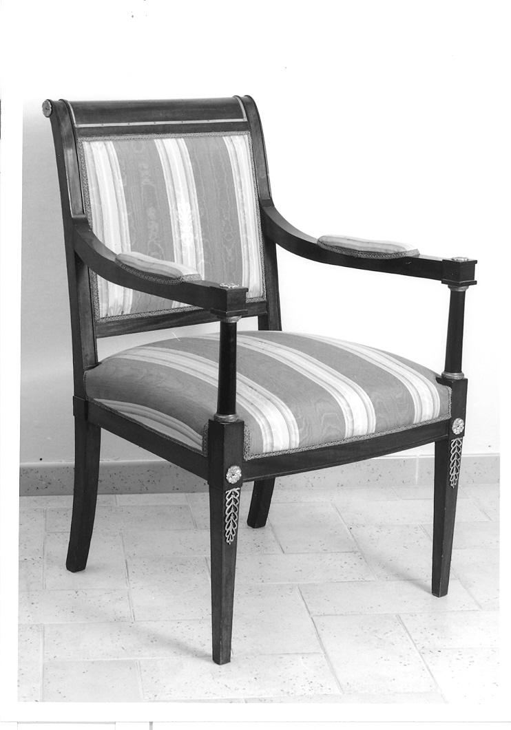 poltrona, coppia - bottega italiana (seconda metà sec. XIX)