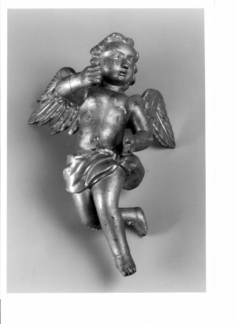 angelo (statuetta portacandelabro) - bottega marchigiana (sec. XVIII)