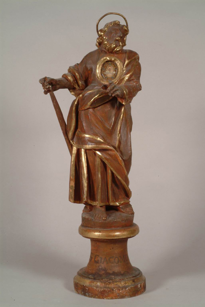 reliquiario - a statua, elemento d'insieme - bottega marchigiana (sec. XVIII)