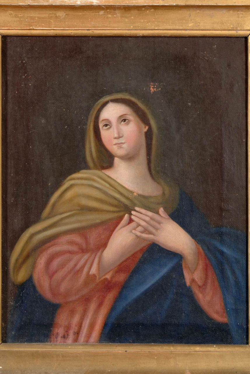 Madonna (dipinto, elemento d'insieme) - bottega Italia centrale (sec. XIX)