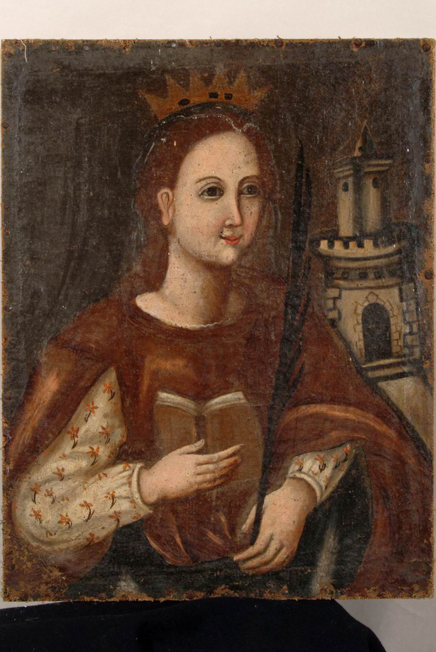 Santa Barbara (dipinto) - ambito marchigiano (sec. XVIII)