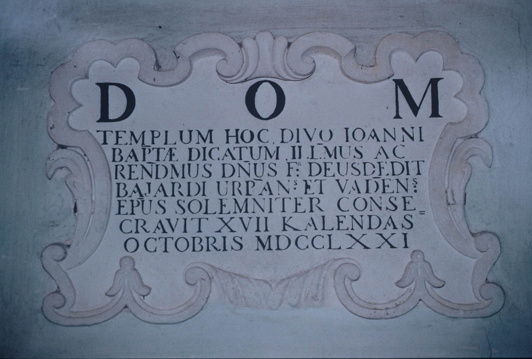 lapide - bottega marchigiana (sec. XVIII)