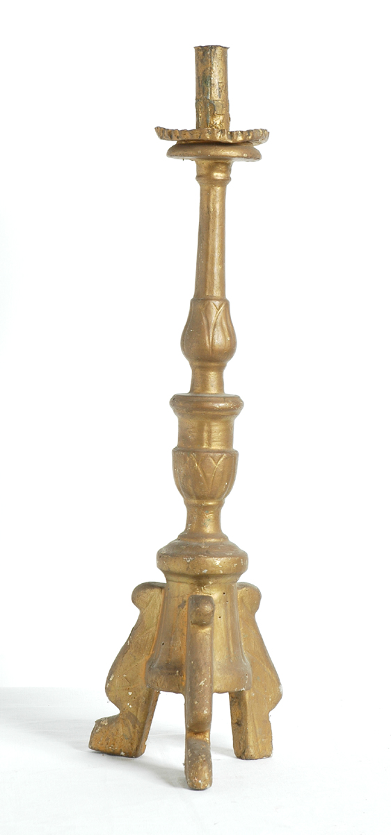 candeliere, coppia - bottega marchigiana (sec. XIX)