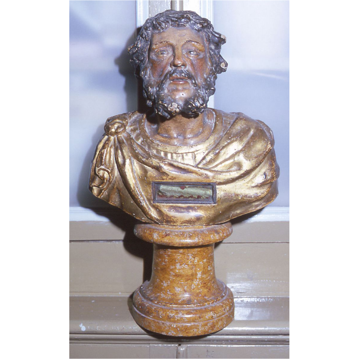 reliquiario - a busto - bottega marchigiana (sec. XVIII)