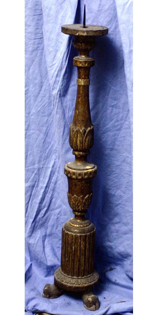 candeliere d'altare, serie - bottega marchigiana (sec. XIX)