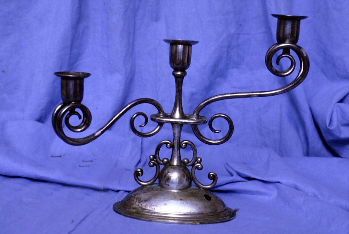 candelabro, coppia - bottega italiana (sec. XIX)