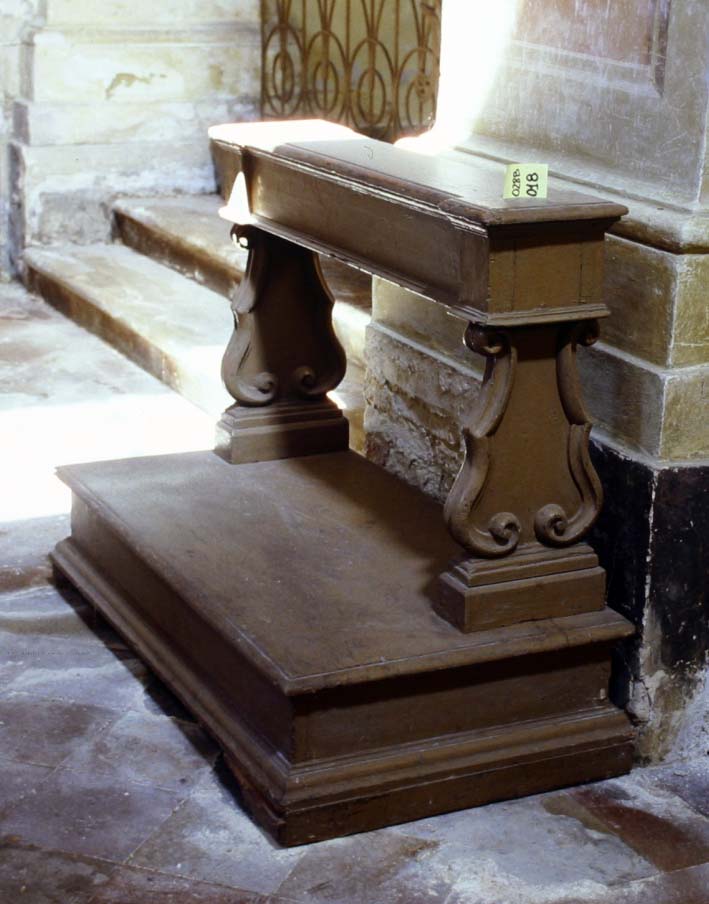 inginocchiatoio - bottega marchigiana (sec. XVIII, sec. XIX)