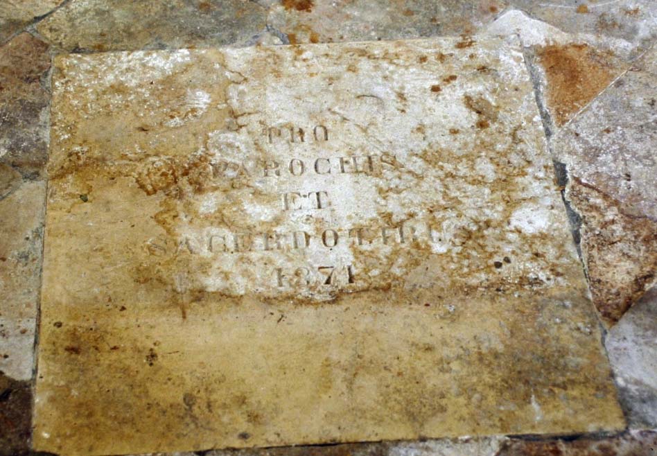 lastra tombale - bottega marchigiana (sec. XIX)