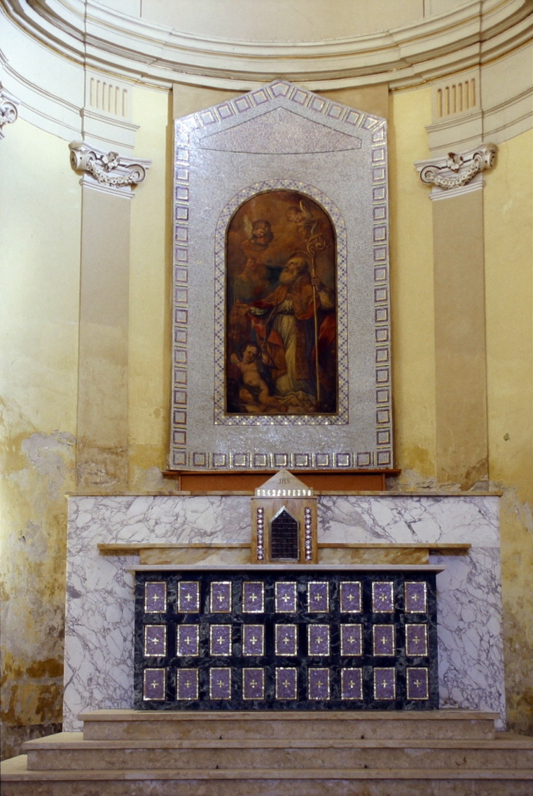 altare maggiore, elemento d'insieme - bottega marchigiana (sec. XX)
