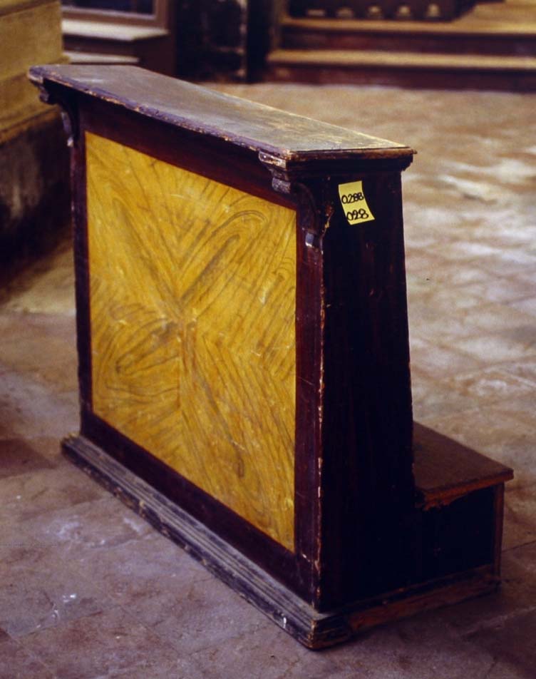 inginocchiatoio - bottega marchigiana (fine, inizio sec. XIX, sec. XX)