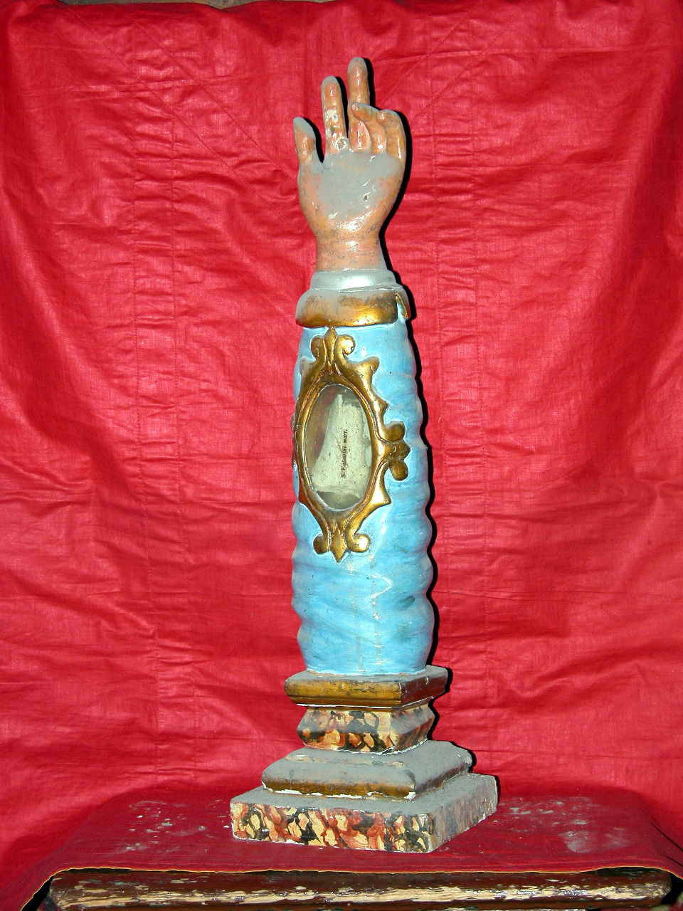 reliquiario - bottega marchigiana (sec. XVIII)