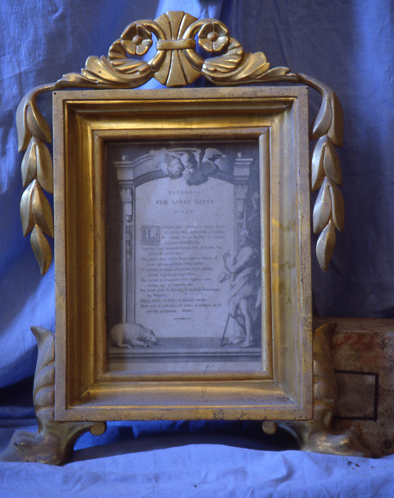 cartagloria, elemento d'insieme - bottega marchigiana (sec. XIX)