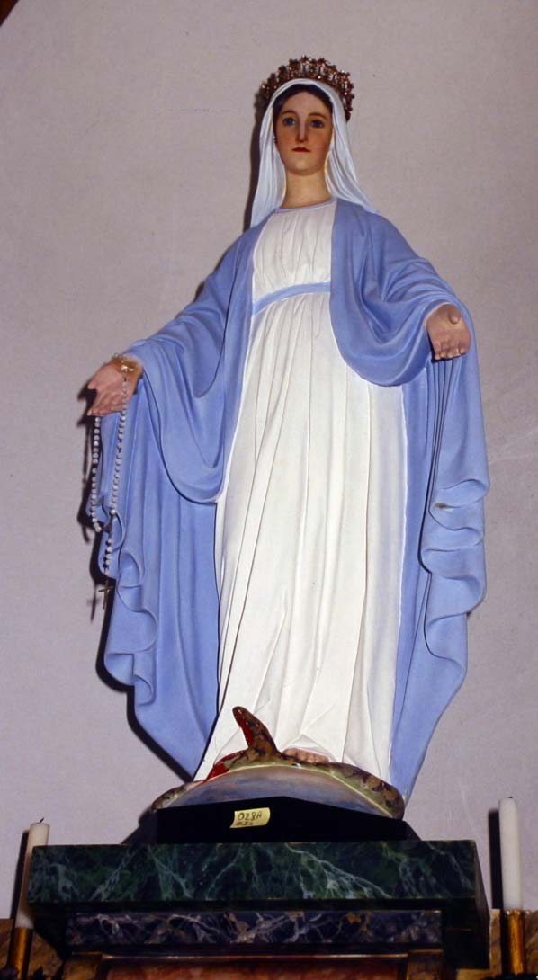 Immacolata Concezione (statua, elemento d'insieme) - bottega italiana (metà sec. XX)