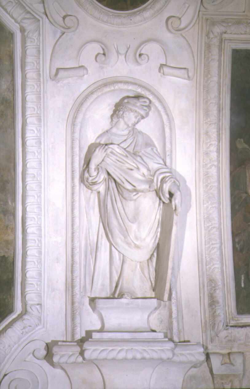 scultura, elemento d'insieme - bottega marchigiana (seconda metà sec. XVI)