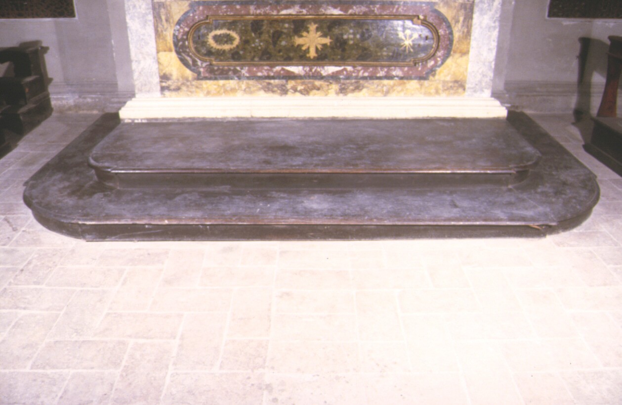 pedana, elemento d'insieme - ambito marchigiano (fine sec. XVIII)