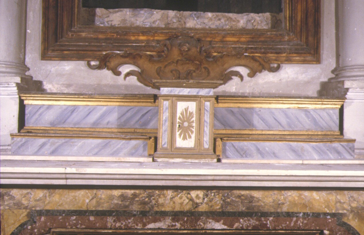 gradino d'altare, elemento d'insieme - ambito marchigiano (sec. XIX)