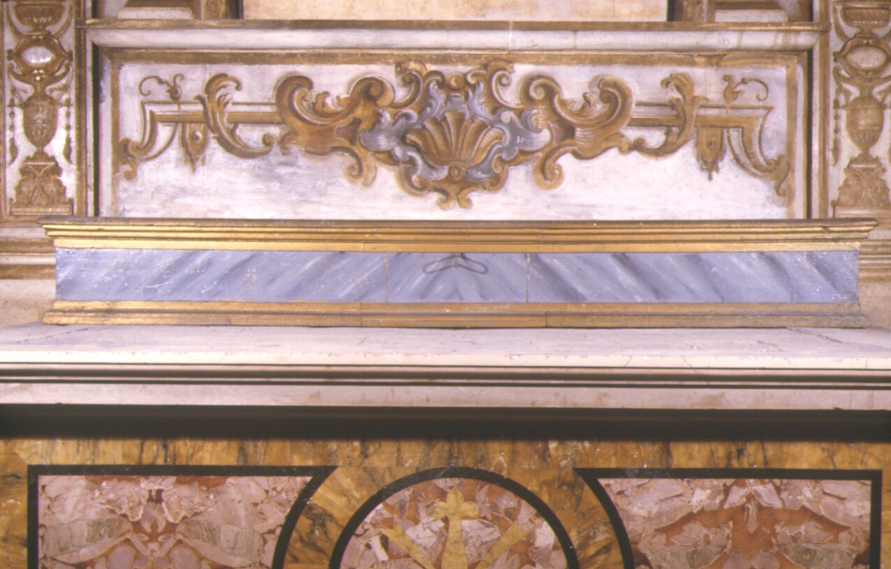 gradino d'altare - ambito marchigiano (sec. XIX)