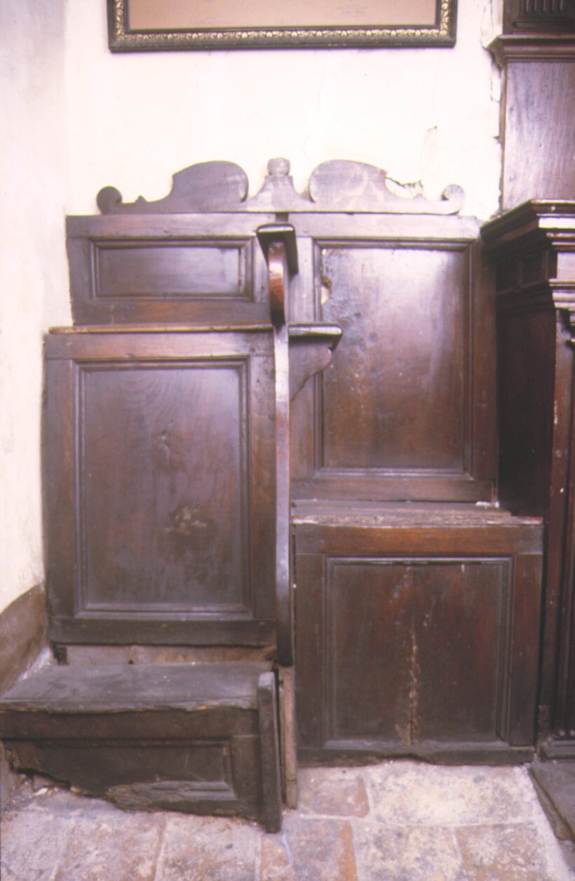 confessionale - ambito marchigiano (fine/inizio secc. XVII/ XVIII)