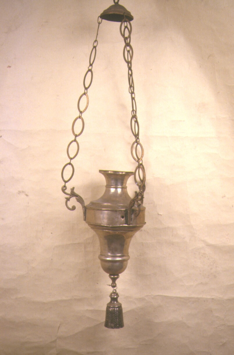 lampada, serie - bottega marchigiana (fine/inizio secc. XIX/ XX)