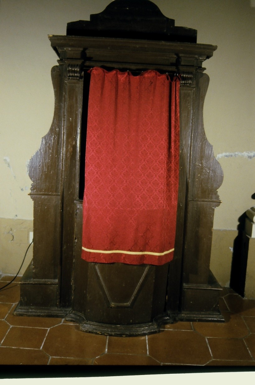 confessionale - ambito marchigiano (seconda metà sec. XVIII)