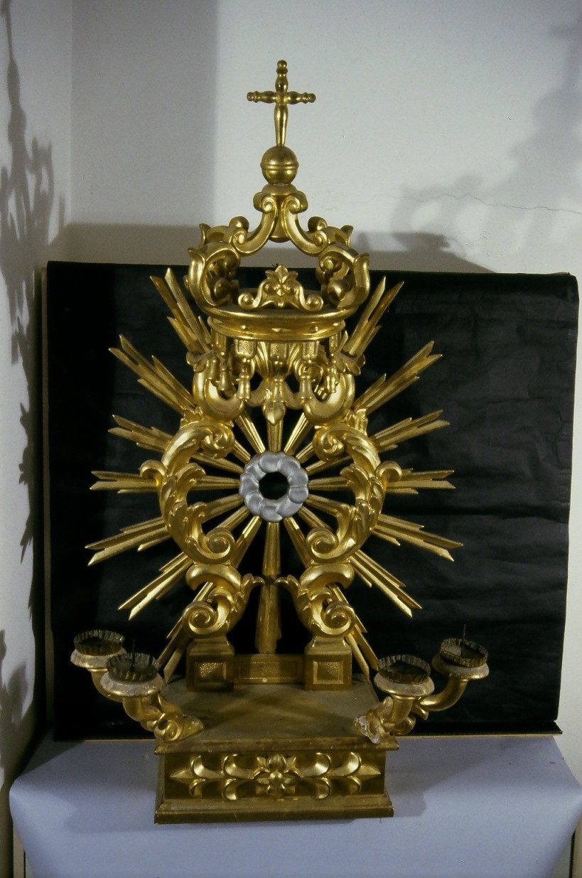 tronetto per esposizione eucaristica - bottega italiana (fine sec. XIX)