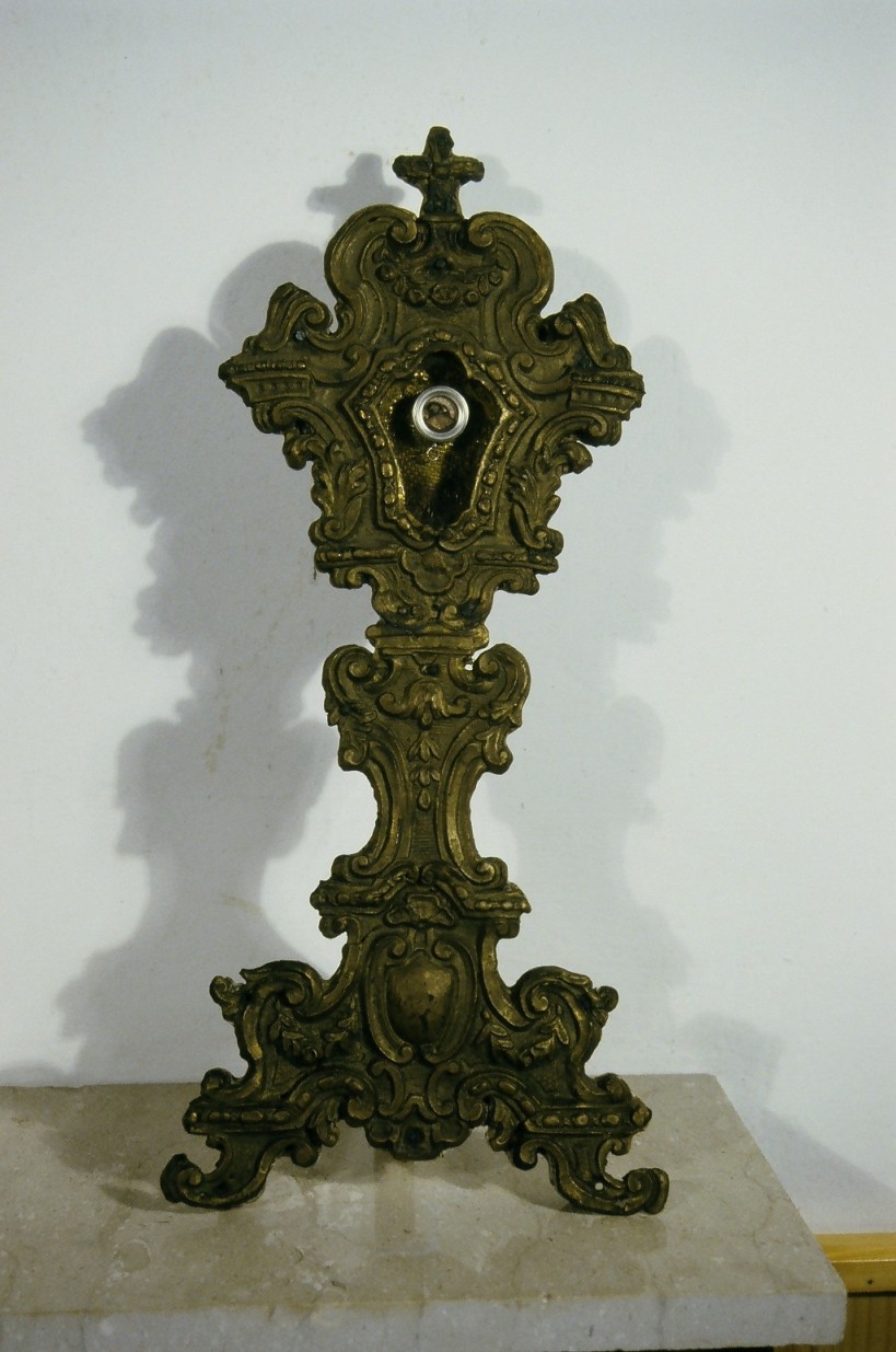 reliquiario - a ostensorio - ambito marchigiano (seconda metà sec. XVIII)