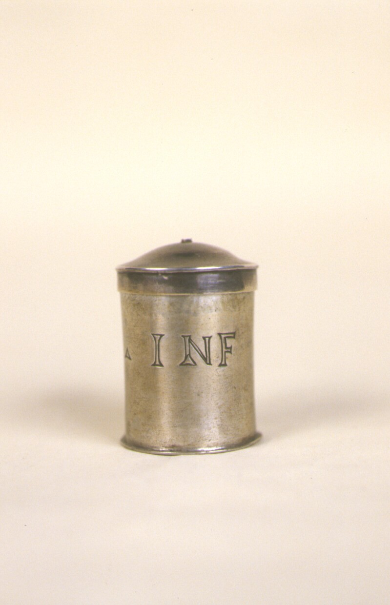 vasetti per oli santi - bottega marchigiana (seconda metà sec. XIX)