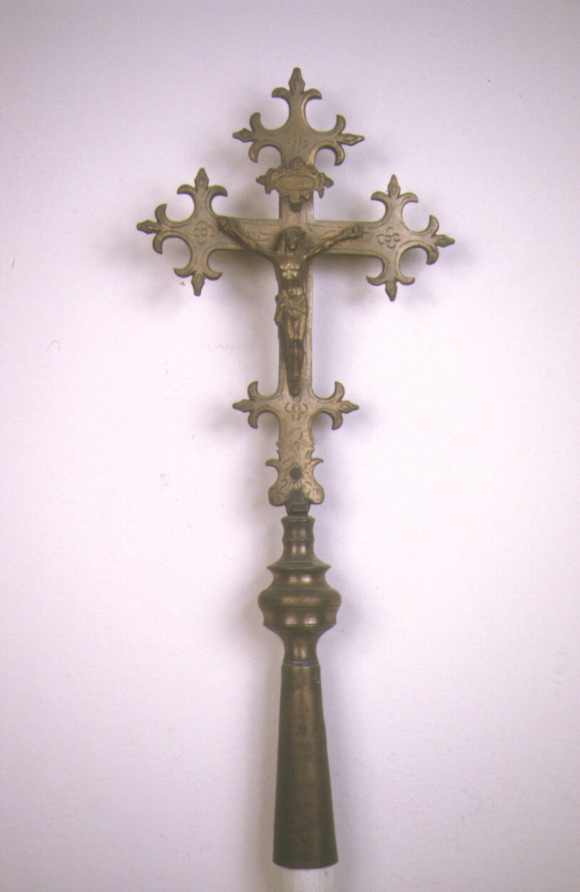 croce processionale - ambito marchigiano (fine/inizio secc. XVIII/ XIX)