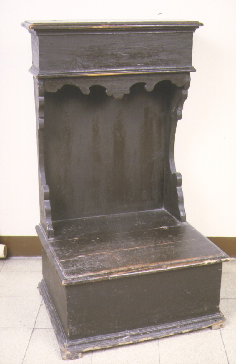 inginocchiatoio - ambito marchigiano (metà sec. XIX)