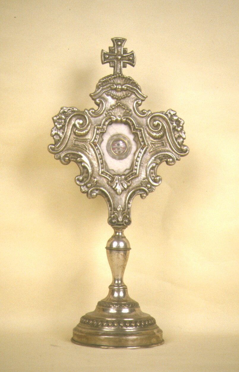 reliquiario - a ostensorio - ambito marchigiano (prima metà sec. XX)