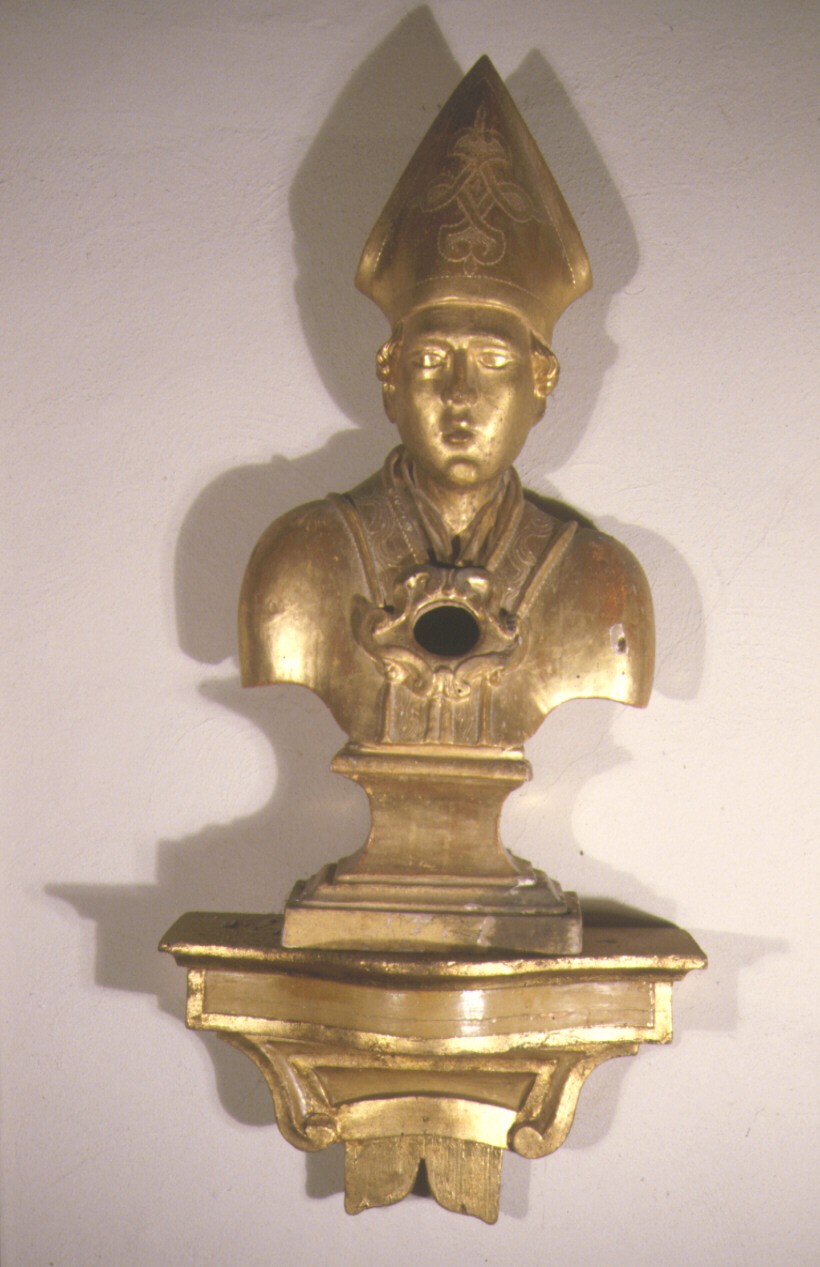 reliquiario - a busto - bottega marchigiana (prima metà sec. XVII)