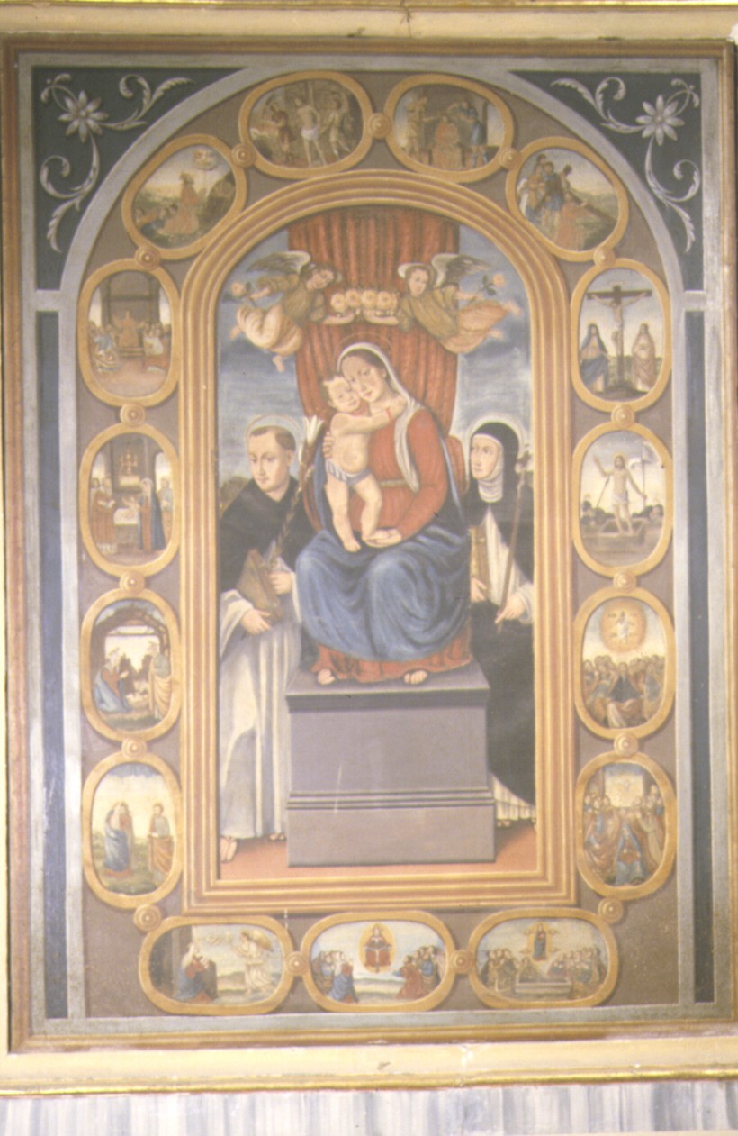 Madonna del Rosario (dipinto) - ambito marchigiano (sec. XIX)