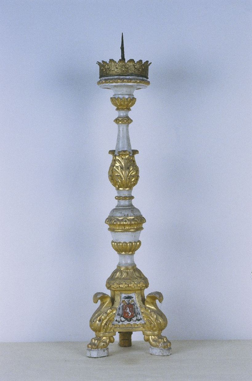 candeliere, serie - bottega italiana (seconda metà sec. XIX)