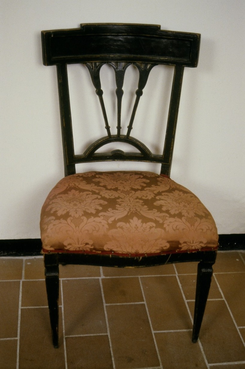 sedia, coppia - ambito italiano (fine/inizio secc. XVIII/ XIX)