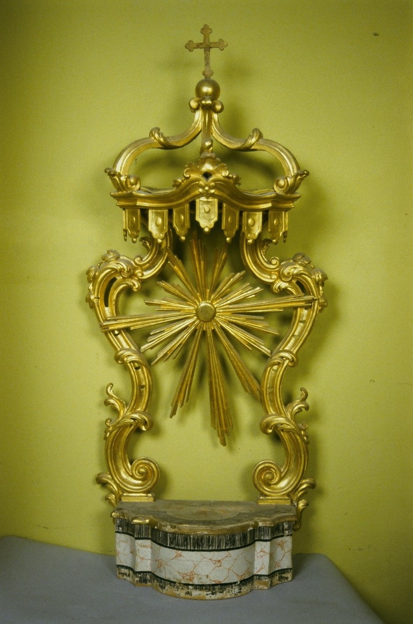 tronetto per esposizione eucaristica - produzione italiana (fine sec. XIX)