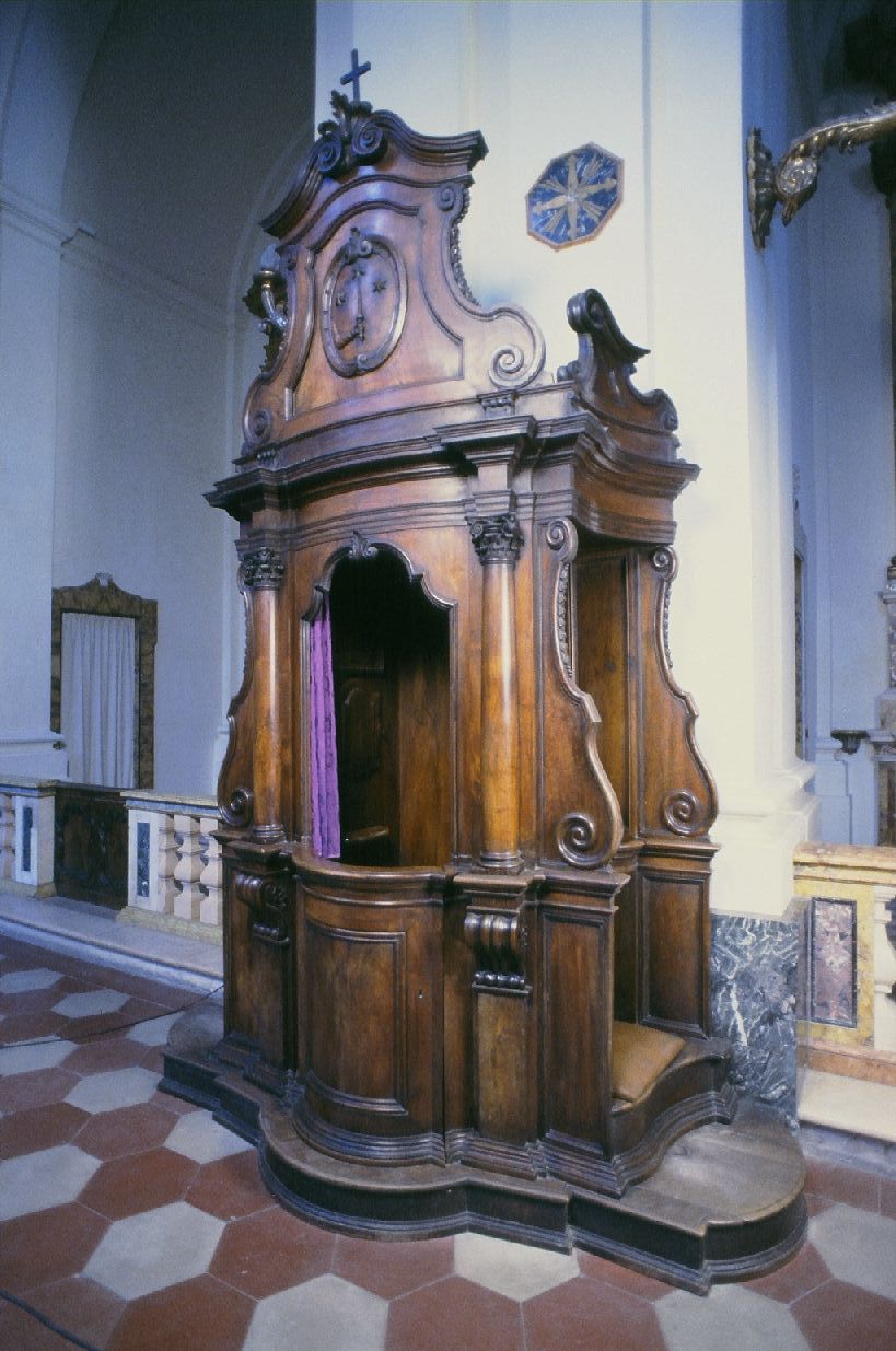confessionale, serie - bottega marchigiana (prima metà sec. XVIII)