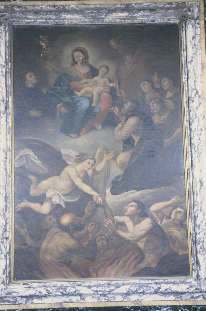 Madonna con Bambino e Santi (dipinto, elemento d'insieme) - bottega marchigiana (sec. XVIII)