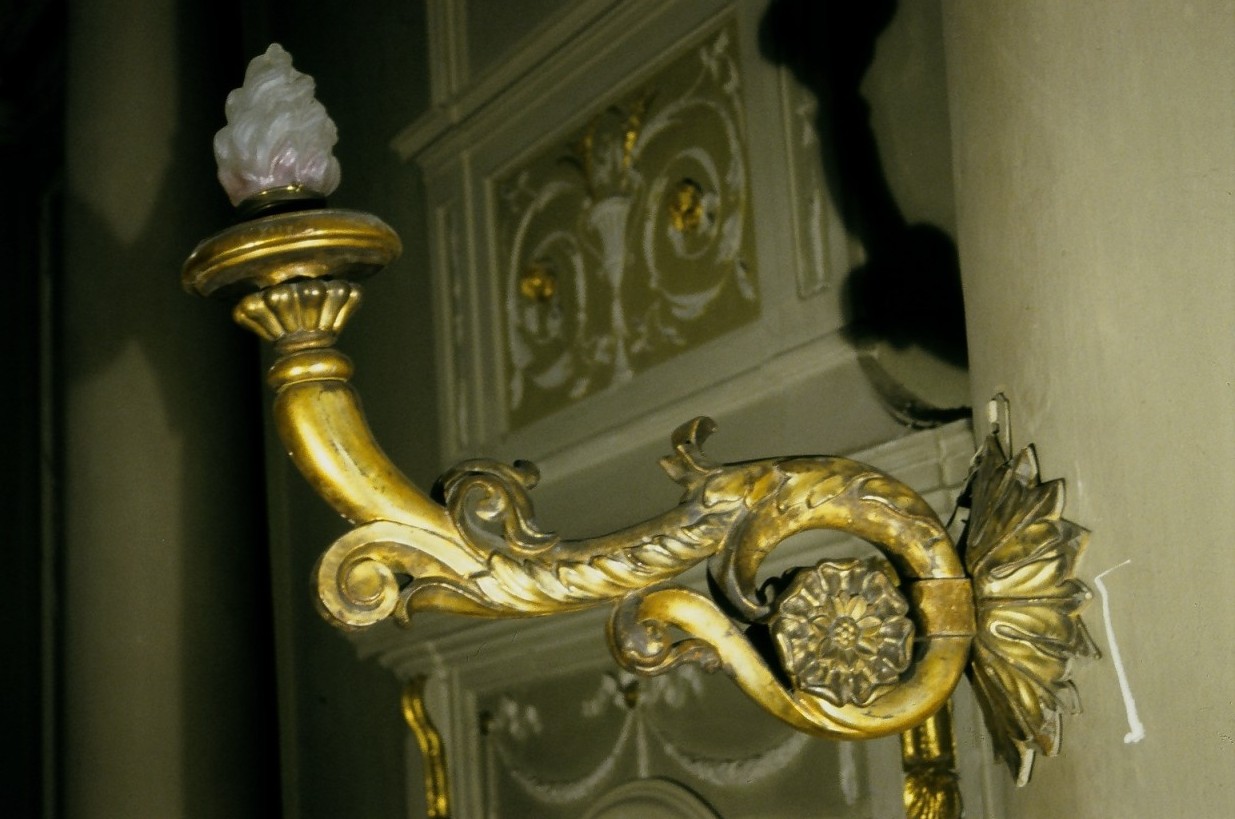 candeliere da parete, serie - bottega marchigiana (prima metà sec. XIX)