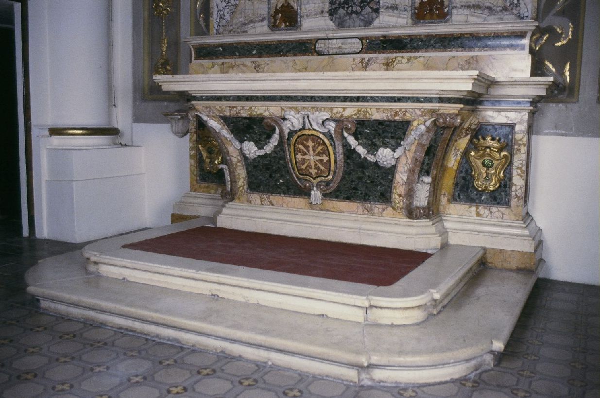 altare, elemento d'insieme - bottega marchigiana (ultimo quarto sec. XVIII)