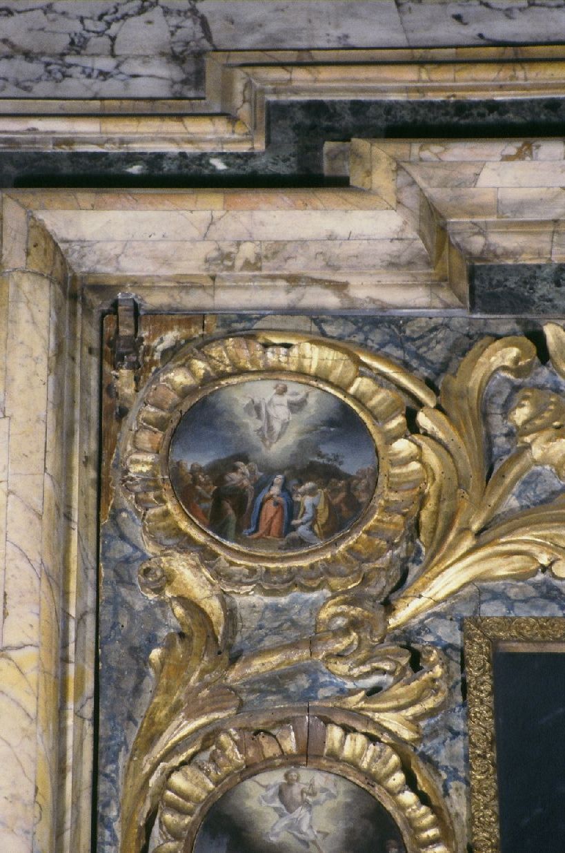 misteri del rosario: Ascensione di Gesù (dipinto, elemento d'insieme) - ambito marchigiano (seconda metà sec. XVIII)
