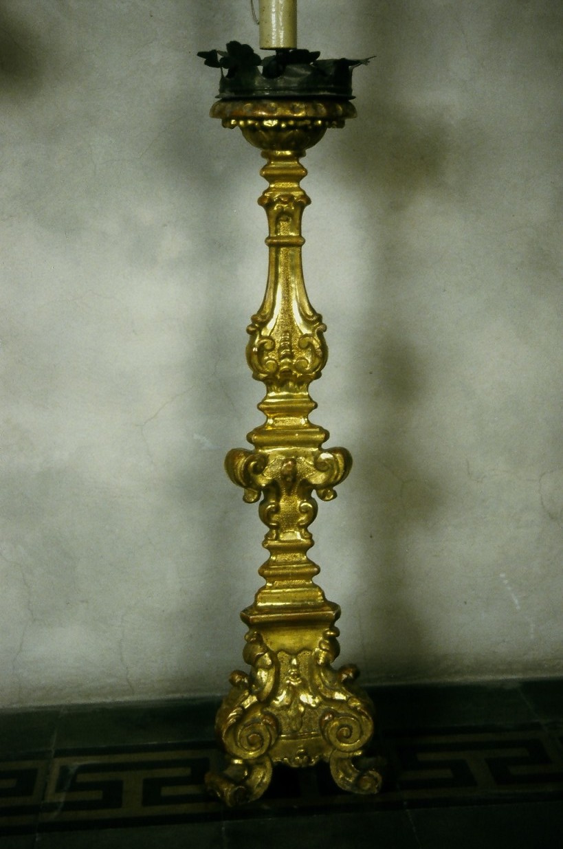 candeliere, serie - bottega marchigiana (prima metà sec. XVIII)