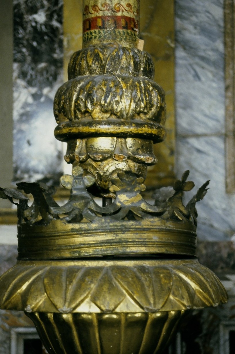 bocciolo, elemento d'insieme - bottega marchigiana (prima metà sec. XIX)