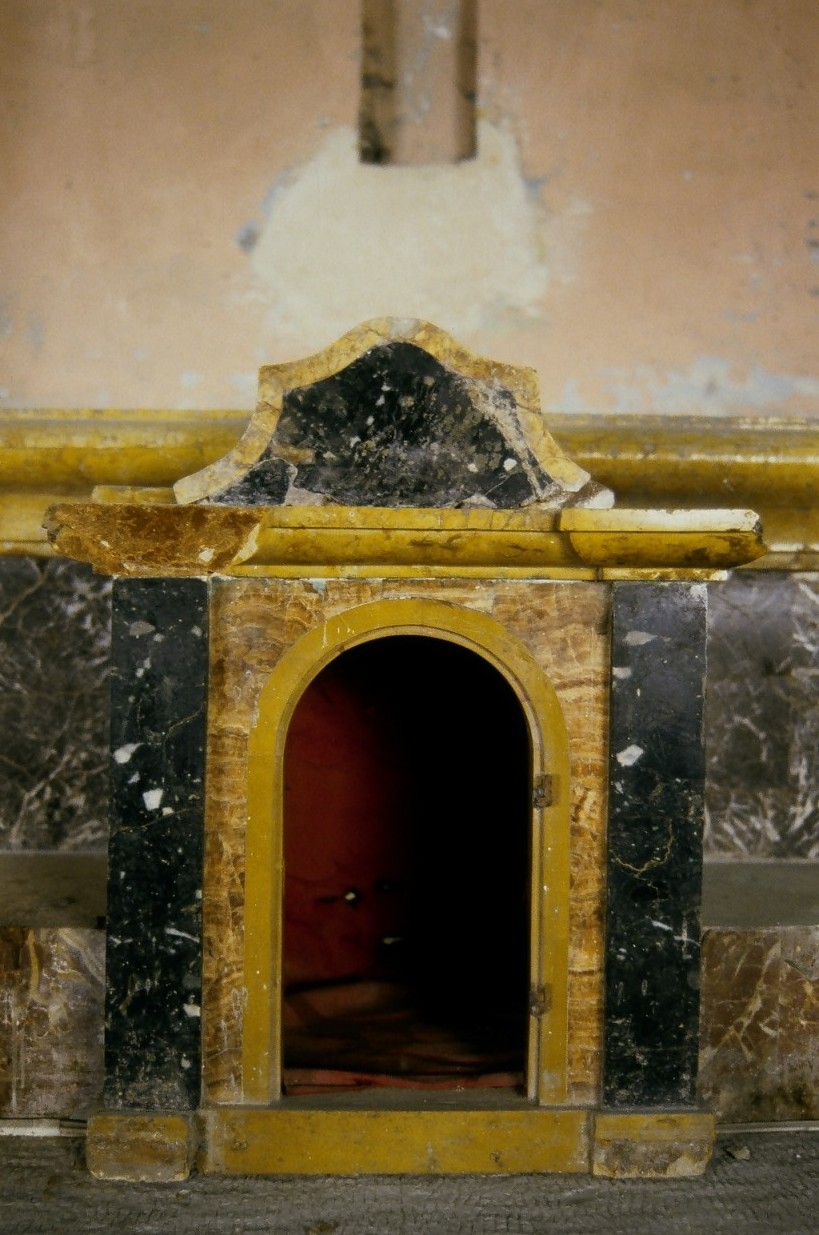 tabernacolo, elemento d'insieme - bottega marchigiana (prima metà sec. XVIII)