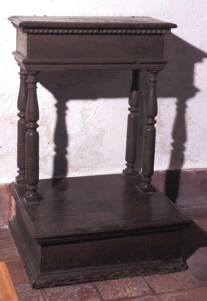 inginocchiatoio - bottega marchigiana (sec. XIX)