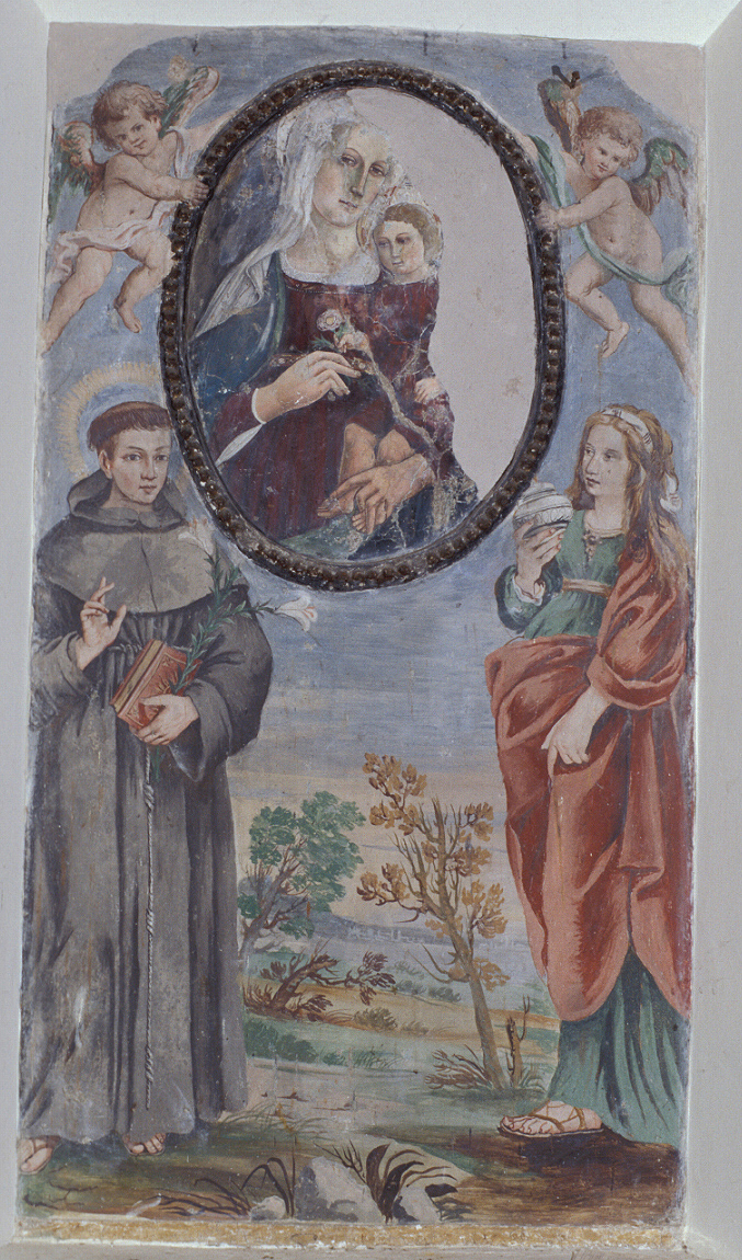 Sant'Antonio Abate (dipinto, elemento d'insieme) - ambito marchigiano (inizio sec. XVI)
