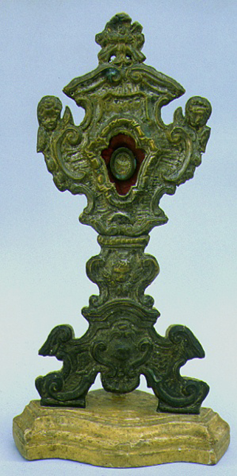 reliquiario-ostensorio - ambito marchigiano (sec. XIX)